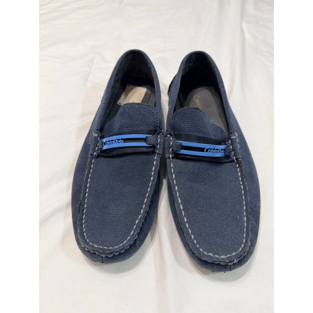 Calvin Klein men shoes 9.5 blue loafers